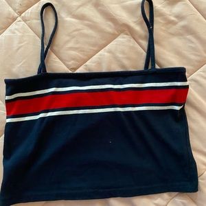 Brandy Melville red white and blue top size M